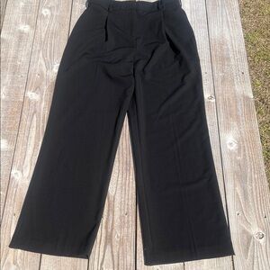 Calvin Klein Black Wide-Leg Trousers